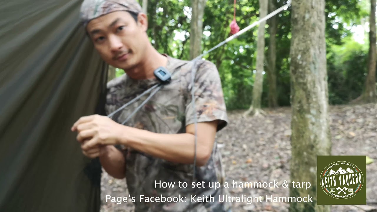 How to set up a hammock & tarp มาทำความรู้จักก่อนการกางเปลและทาร์ป
