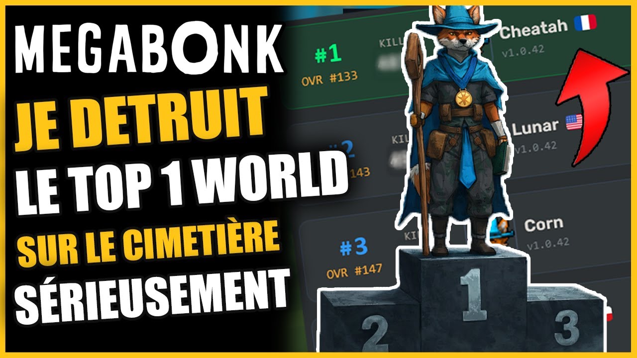 UNE GAME SÉRIEUSE POUR ÊTRE TOP 1 WORLD SUR LE CIMETIÈRE sur MEGABONK FR