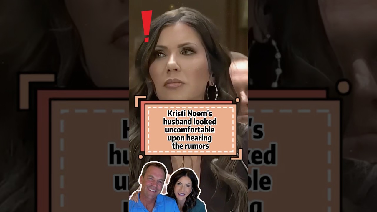 Kristi Noem&rsquo;s husband looked uncomfortable upon hearing the rumors-1 #celebrity#kristinoem#shorts