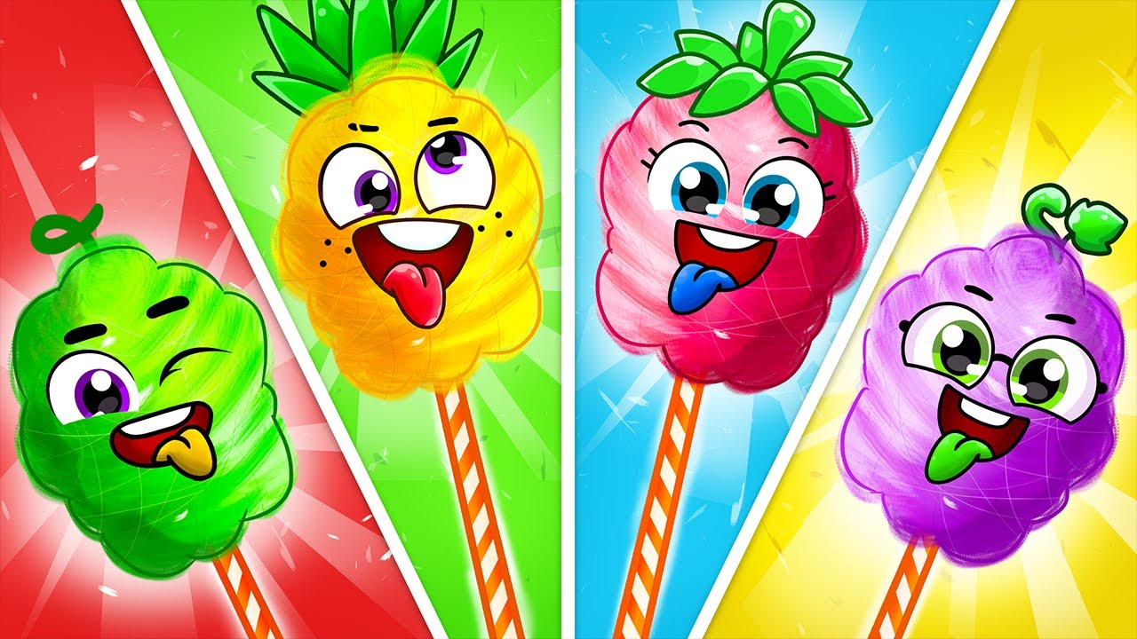 Rainbow Cotton Candy Song 🍭 + More Best Kids Songs And Nursery Rhymes by YUM YUM