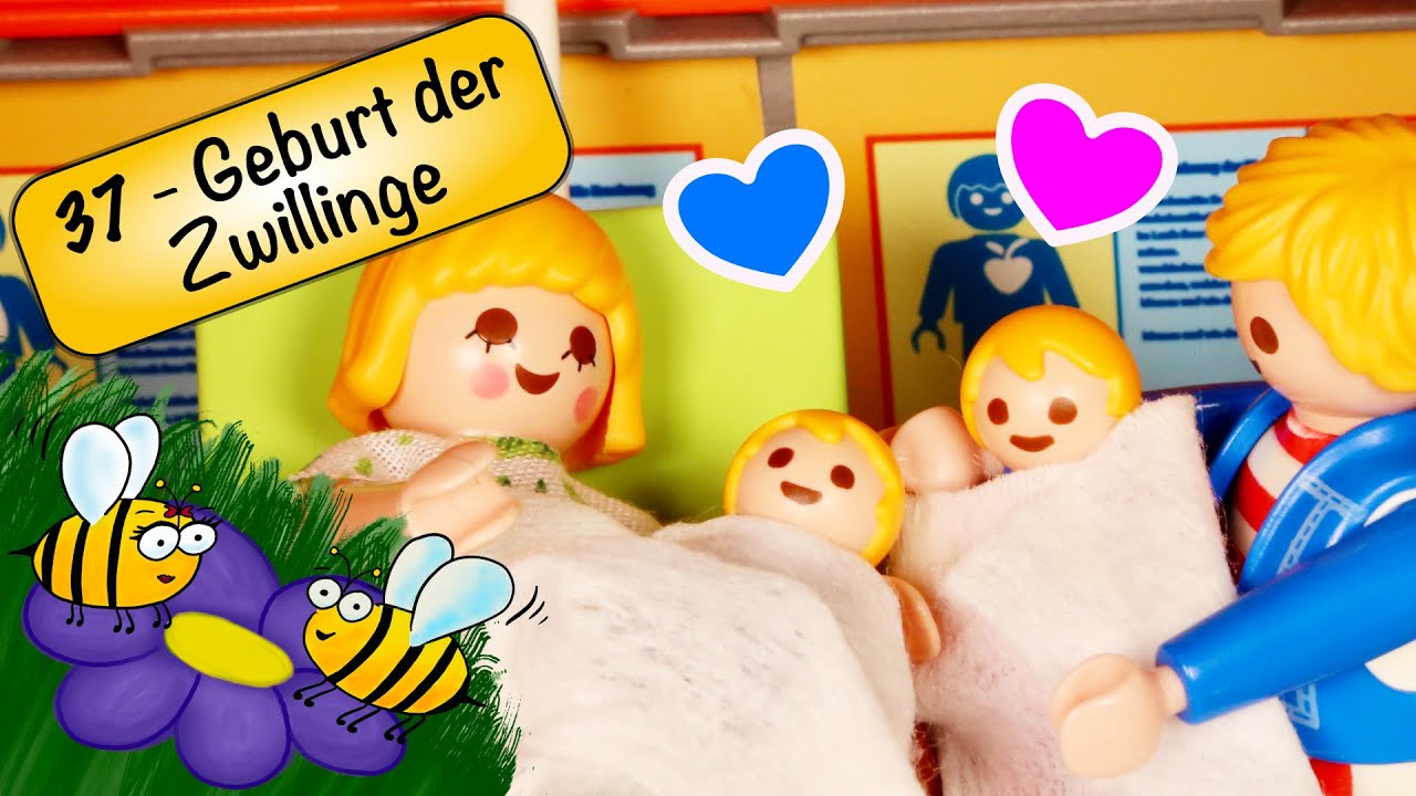 PLAYMOBIL® Familie Biene - Folge 37 - Geburt der Zwillinge Max und Sarah 👨‍👩‍👧‍👦❤️