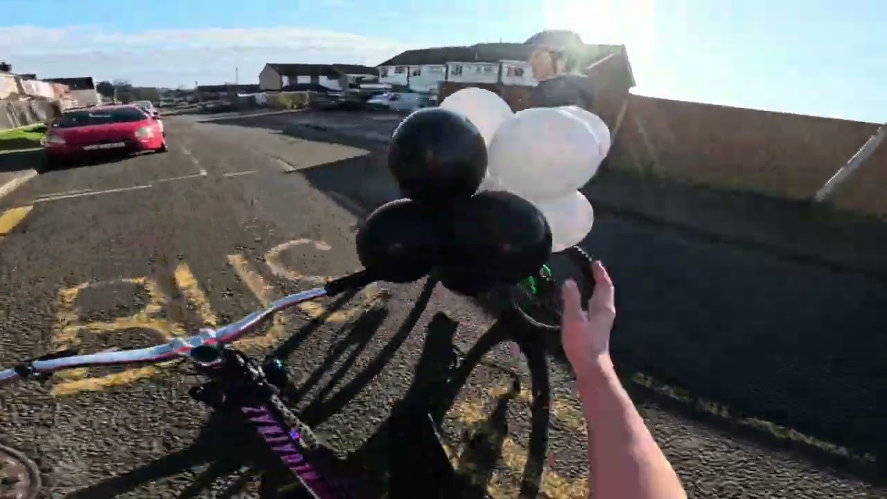 Riding pump track and dirt jumps on new bike!