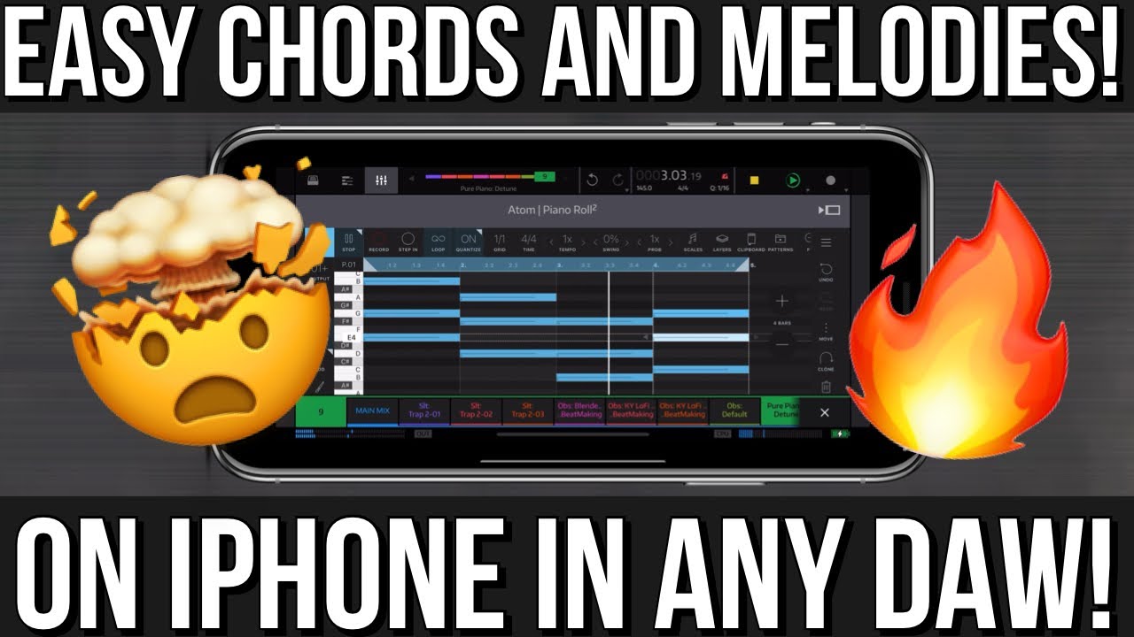 How to Make 🔥 Chords and Melodies SUPER EASY on any iPhone DAW!!