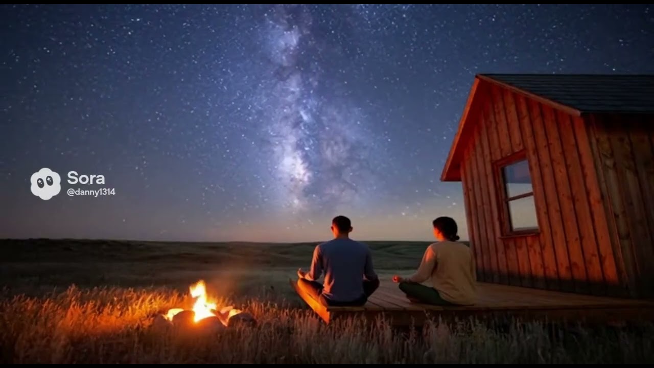 Night Sky Grassland | Deep Relaxation for Inner Peace | Stillwave Vol. 04