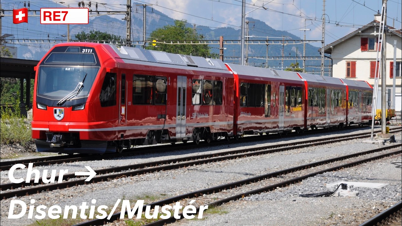 SCENIC Ride Through Graubünden on a Swiss Regional Express | Chur to Disentis 🇨🇭| Part 2/5