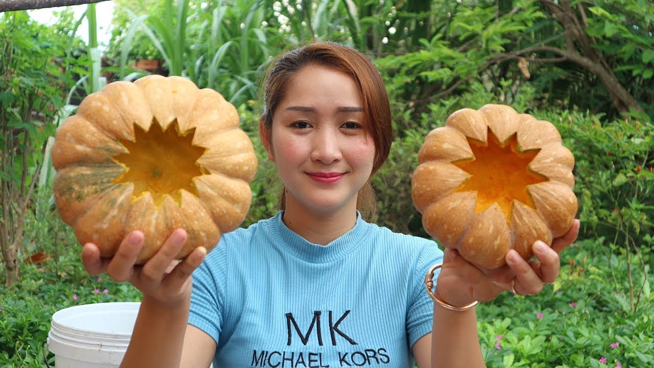 Yummy Pumpkin Custard Dessert - Pumpkin Custard Cooking - Cooking With Sros