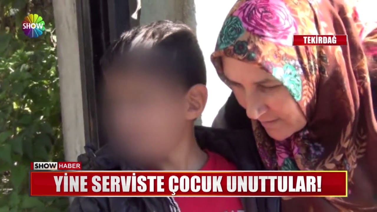 Yine serviste çocuk unuttular!