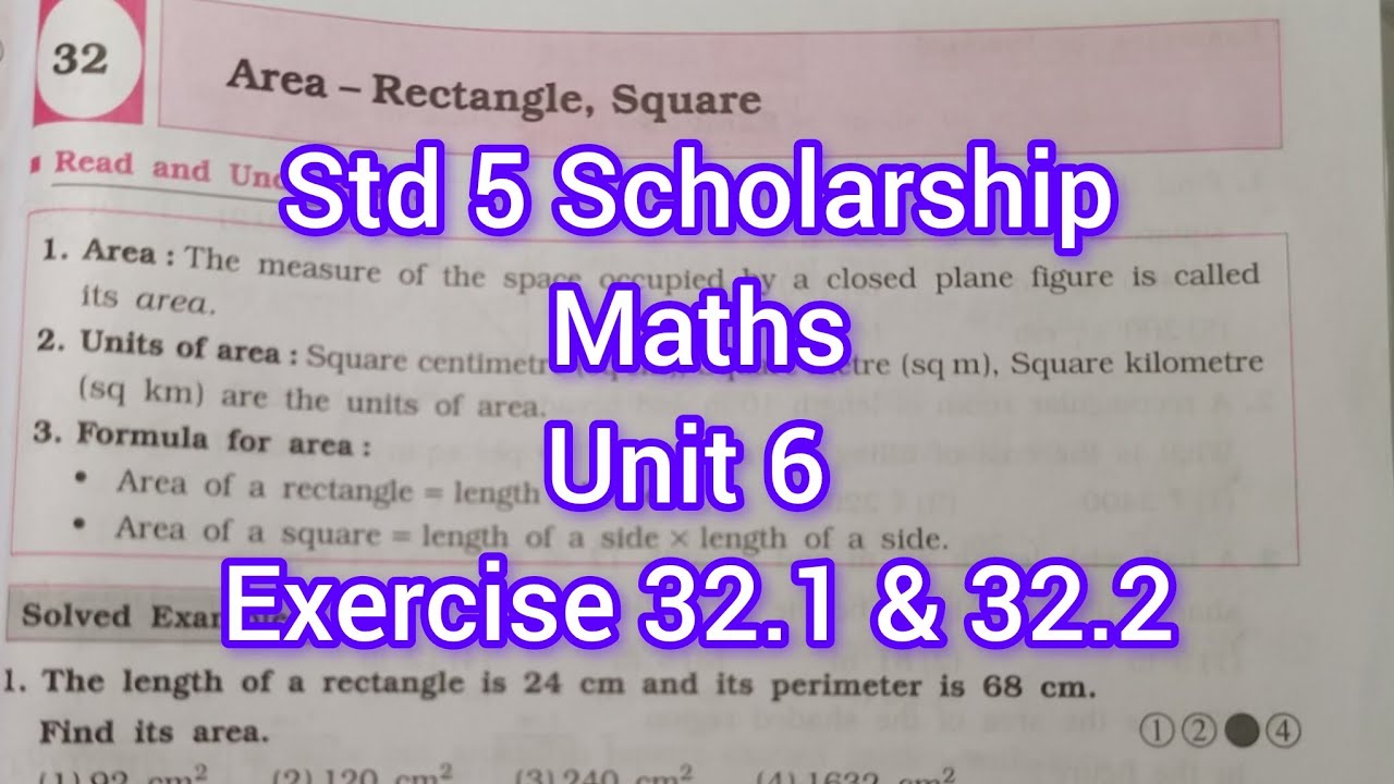 Std 5 Scholarship Exercise 32.1 & 32.2 | #maths #easymaths #maharashtraboard #scholarshipexam 