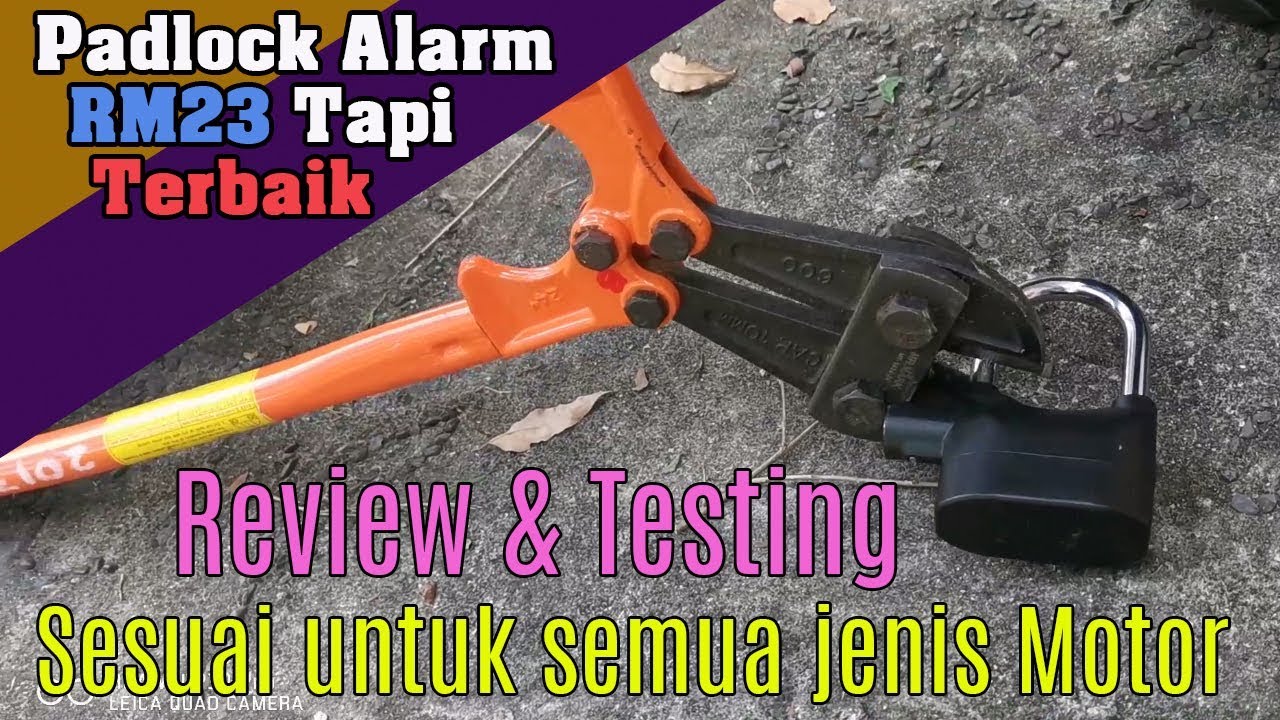 Padlock Alarm Kinbar Untuk Motor Anda Murah Dan Qualiti | Unboxing & Review