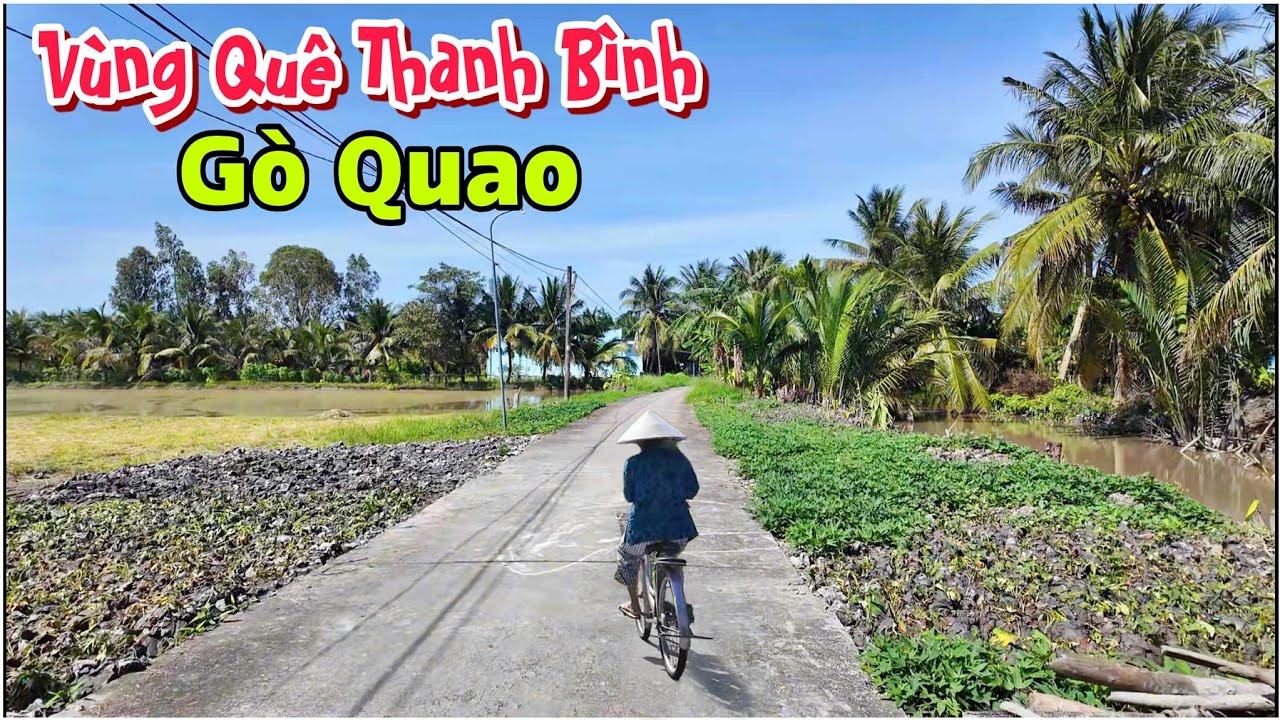 Miền Quê Gò Quao - Đi Trên Con Đường Thanh Bình, Mát Mẻ Giữa Những Cánh Đồng Mênh Mong | Lâm Ái Vlog