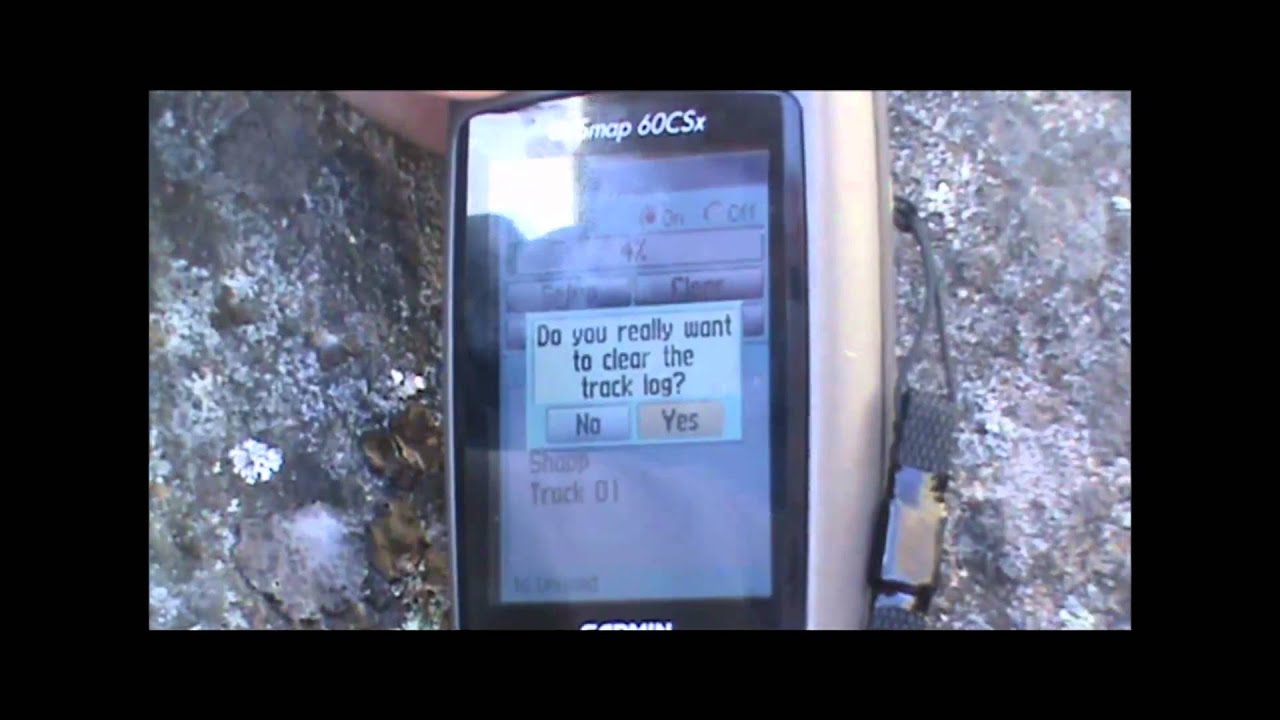 Garmin GPSmap 60CSx--record tracks