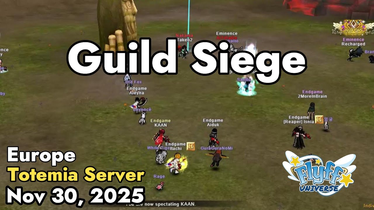 Guild Siege (Totemia) November 30, 2025 | Flyff Universe