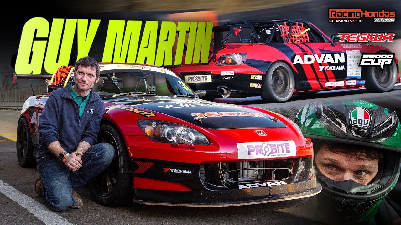 Гай Мартин за рулём нашего гоночного автомобиля S2000 Cup! (S2000R - Чемпионат Honda по автогонкам)