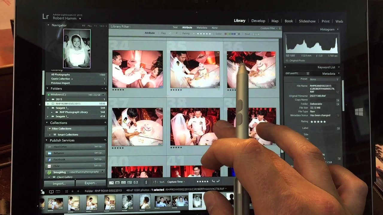 Lightroom On Surface Pro 3: Editing a Photo