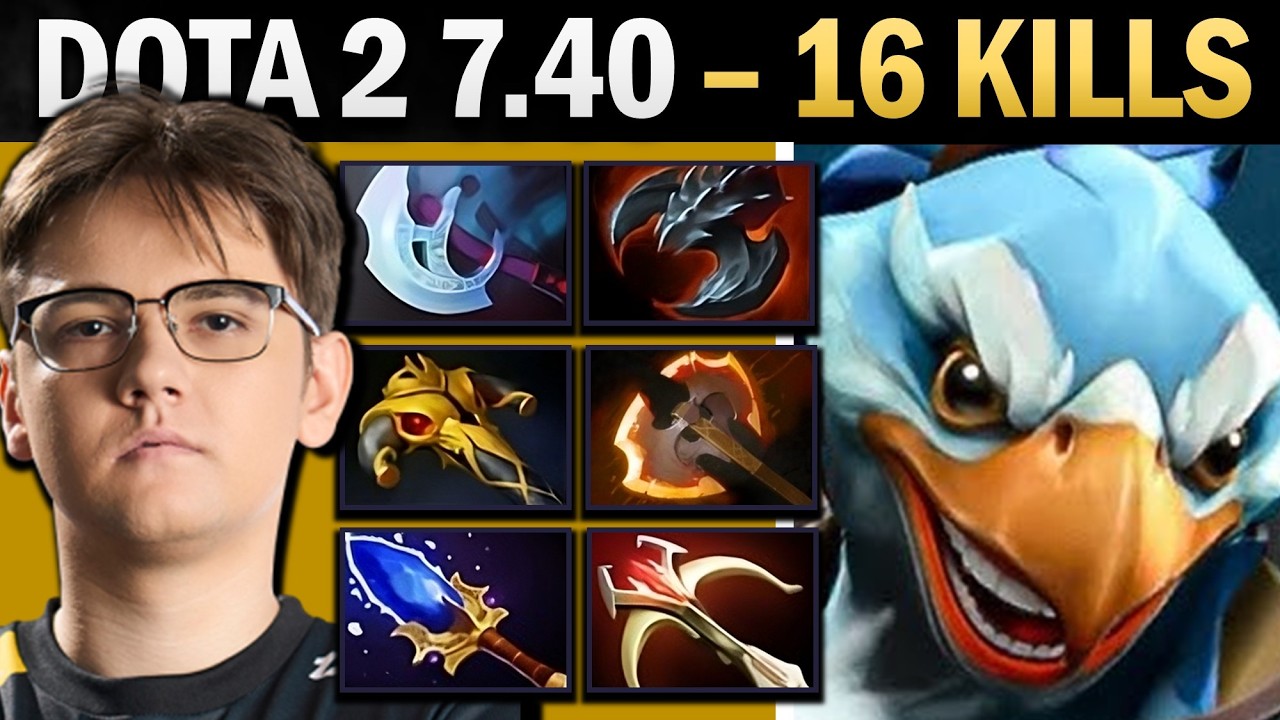 Kez Pro Carry with Battlefury and Satanic - Dota 7.41