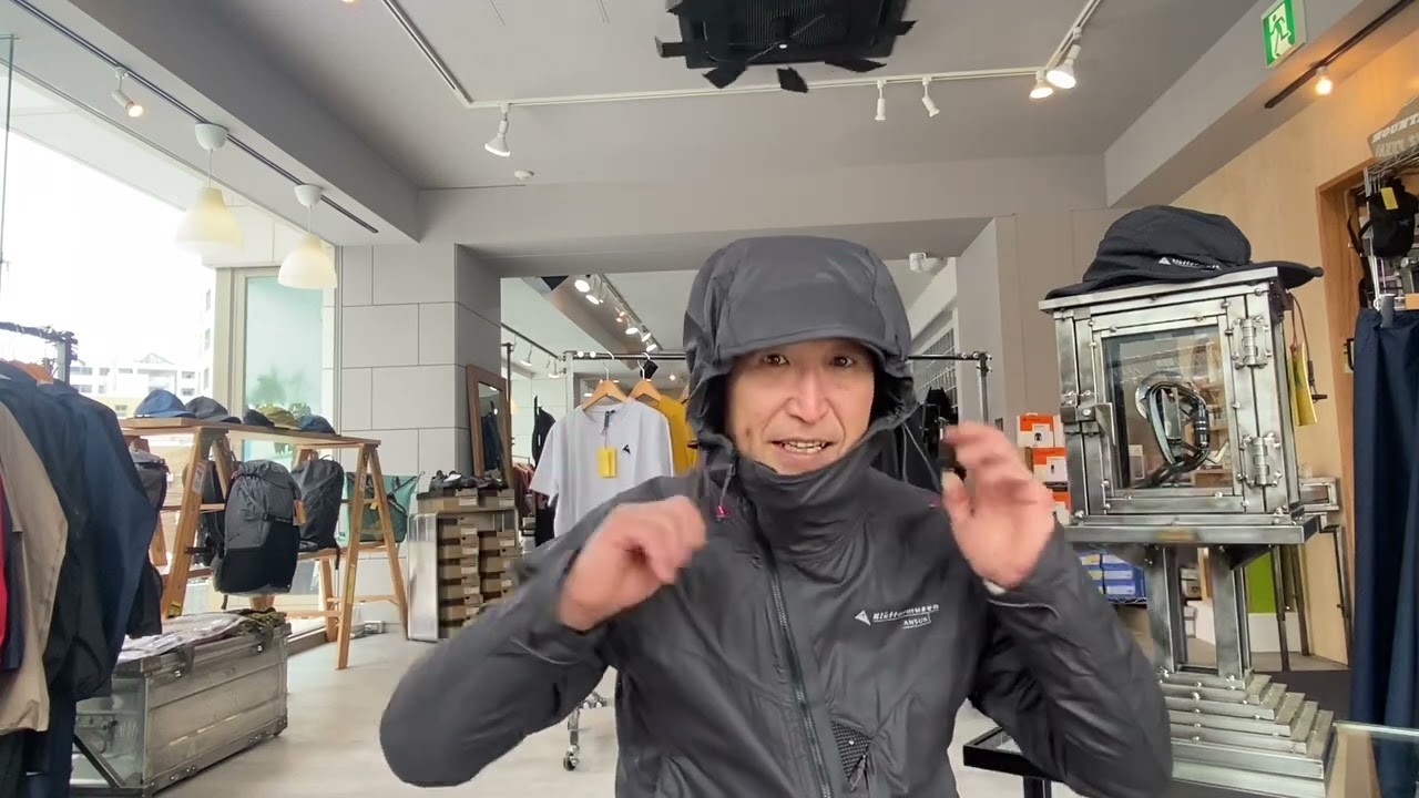 【KLATTERMUSEN】ANSUR WIND PARKA オーガニックコットン生地に撥水加工をした防水ジャケット