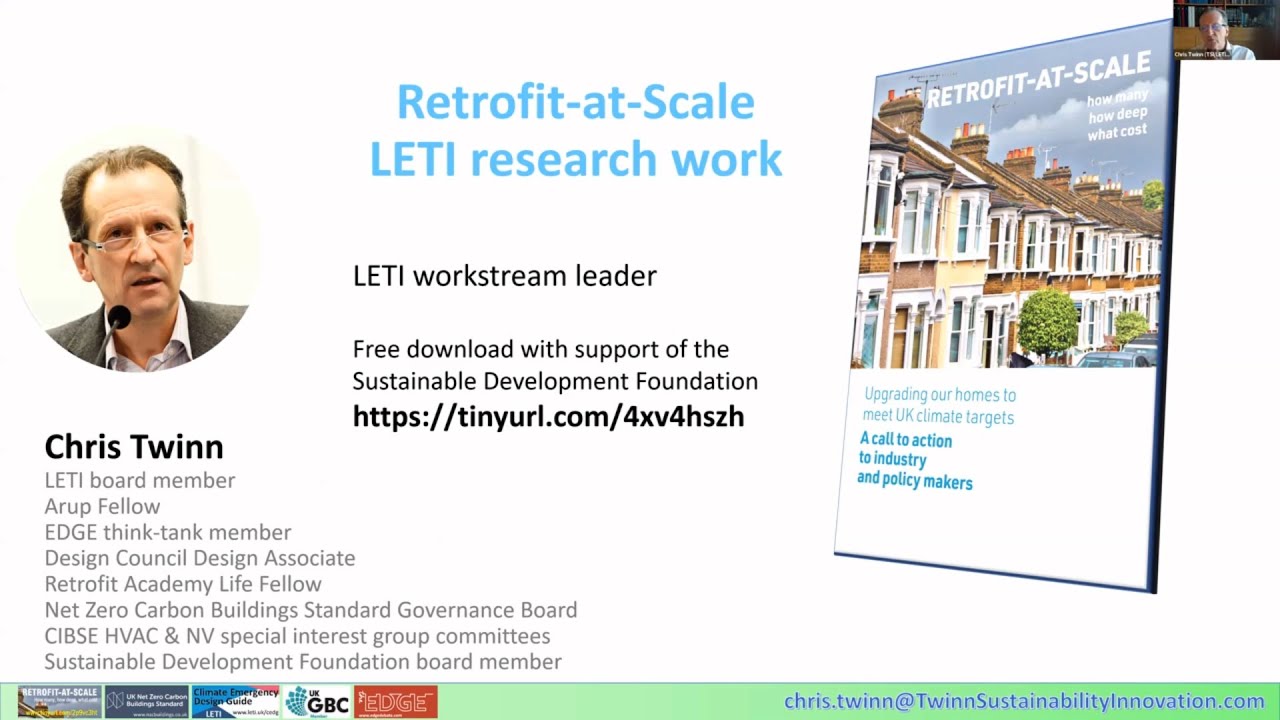 Chris Twinn on Retrofit at Scale at the Community Energy Heat Working Group - 20 May 2025