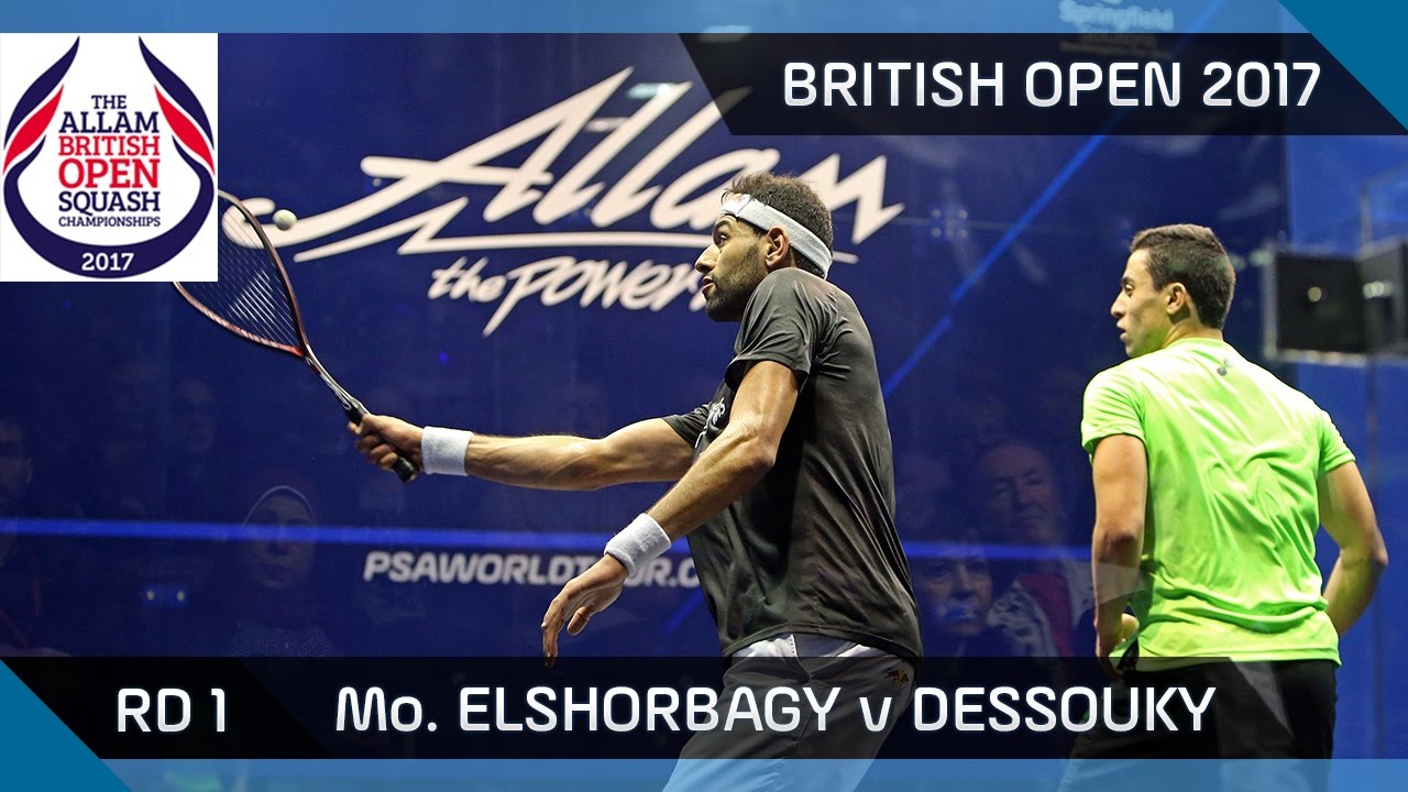 Squash: Mo. ElShorbagy v Dessouky - British Open 2017 Rd 1 Highlights