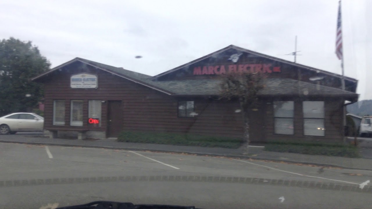 Driving into Coquille, Oregon