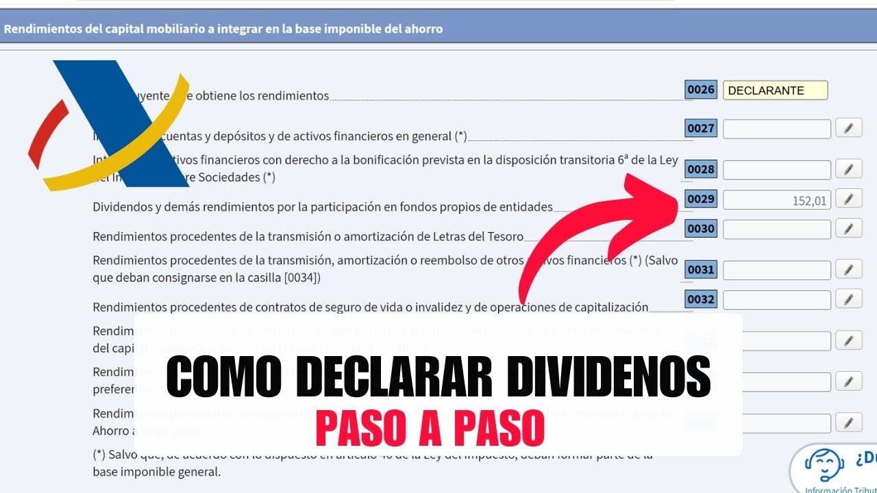 Como Declarar DIVIDENDOS en la RENTA ✅ IB, DEGIRO | Tutorial Paso a Paso