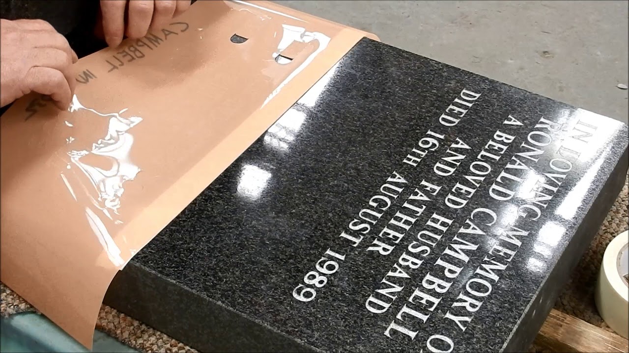 Creating A Stencil Layout For A Memorial Inscription