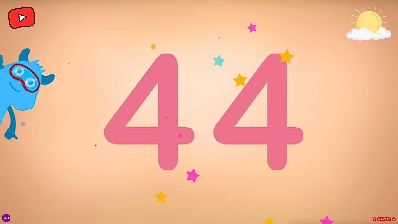 Meet Number 44 | Explore the World of Numbers | Tracing & Phonics