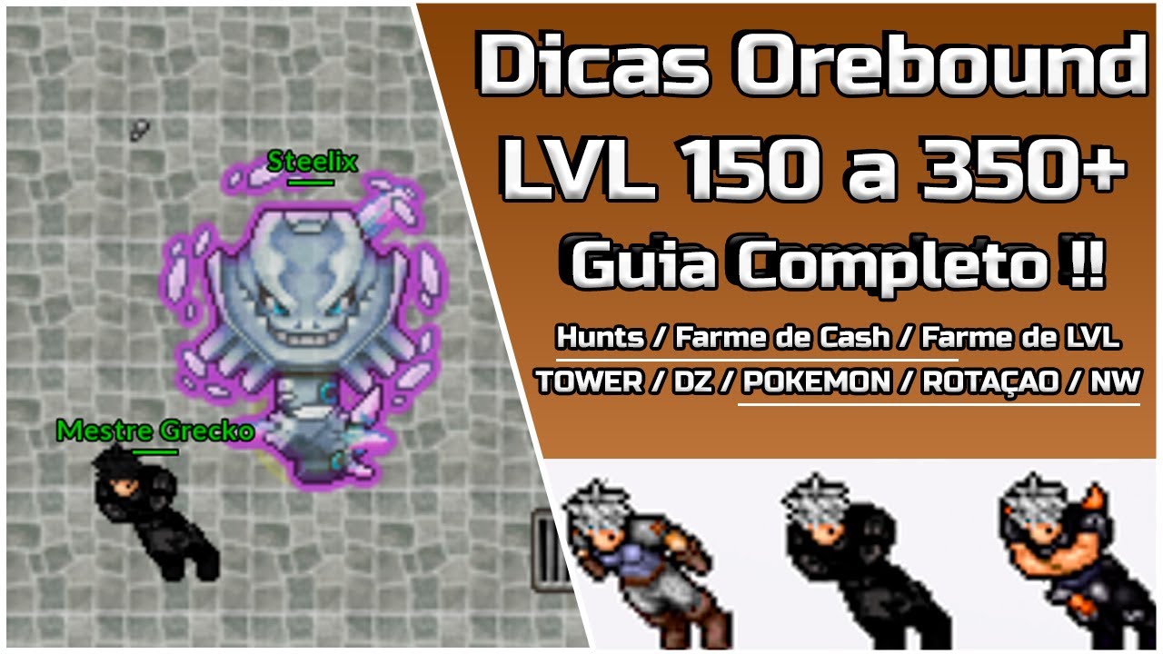 PXG Orebound - Como upar / como fazer dinheiro / Melhores pokemon / Guia Completo lvl 150 a 300