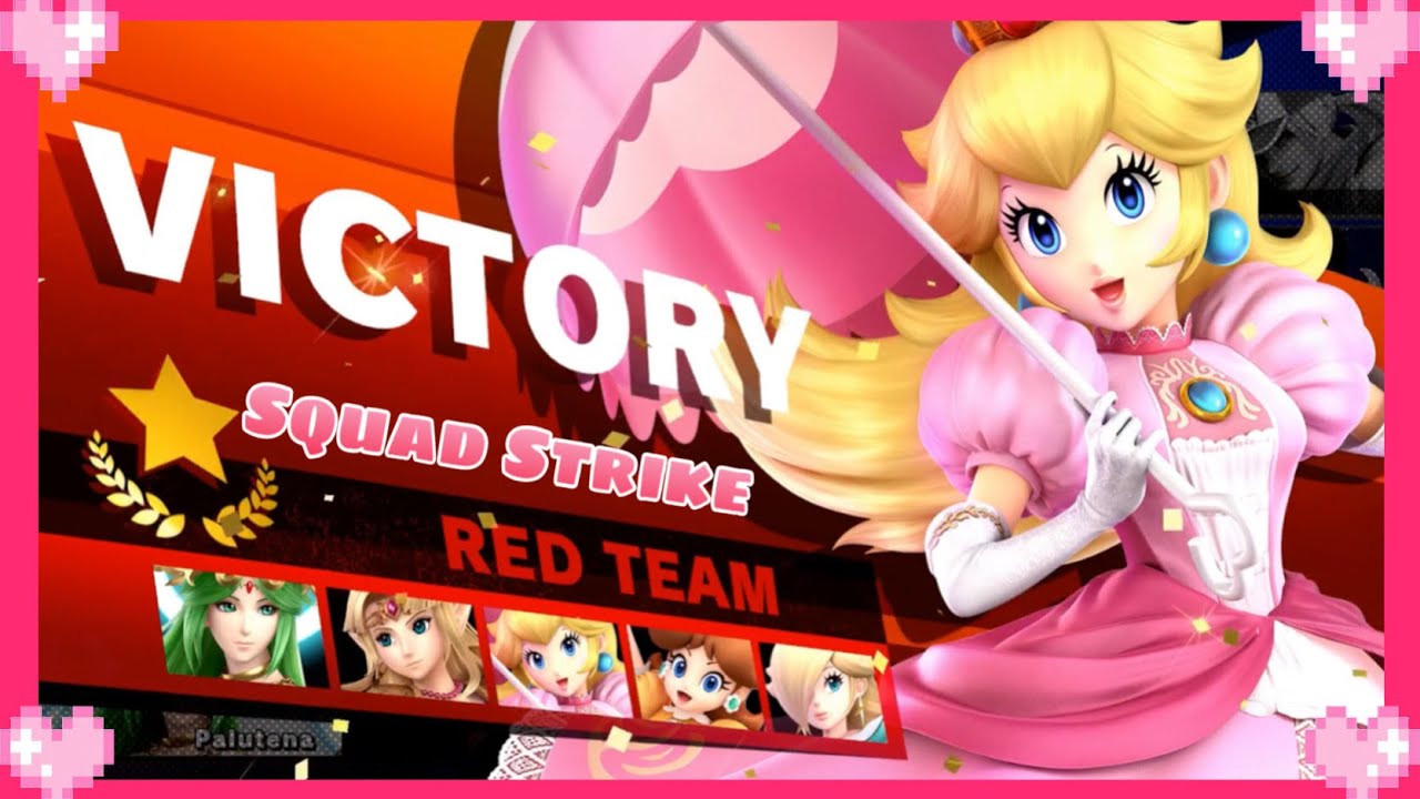 💗 Super Smash Bros Ultimate (Squad Strike) Peach Gameplay 💗