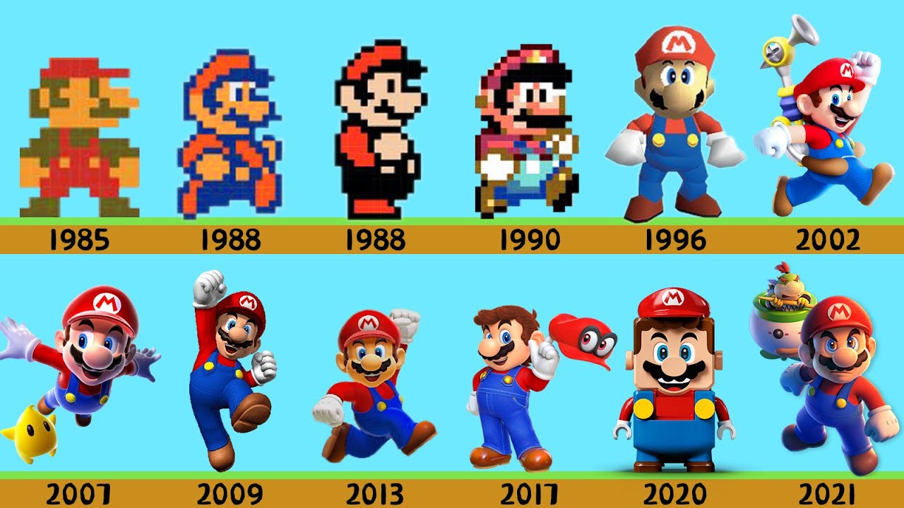 Evolution of Super Mario (Game and LEGO)