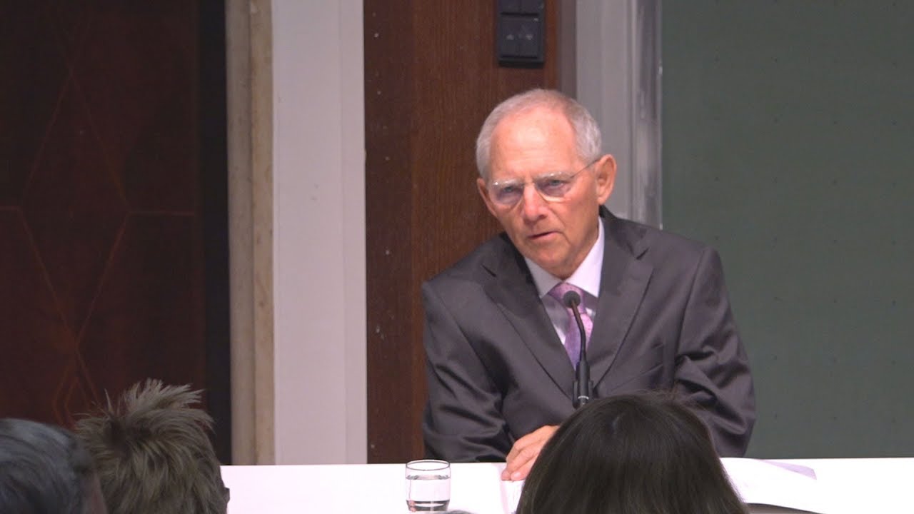 Weiße Rose Gedächtnisvorlesung: Bundestagspräsident Dr. Wolfgang Schäuble