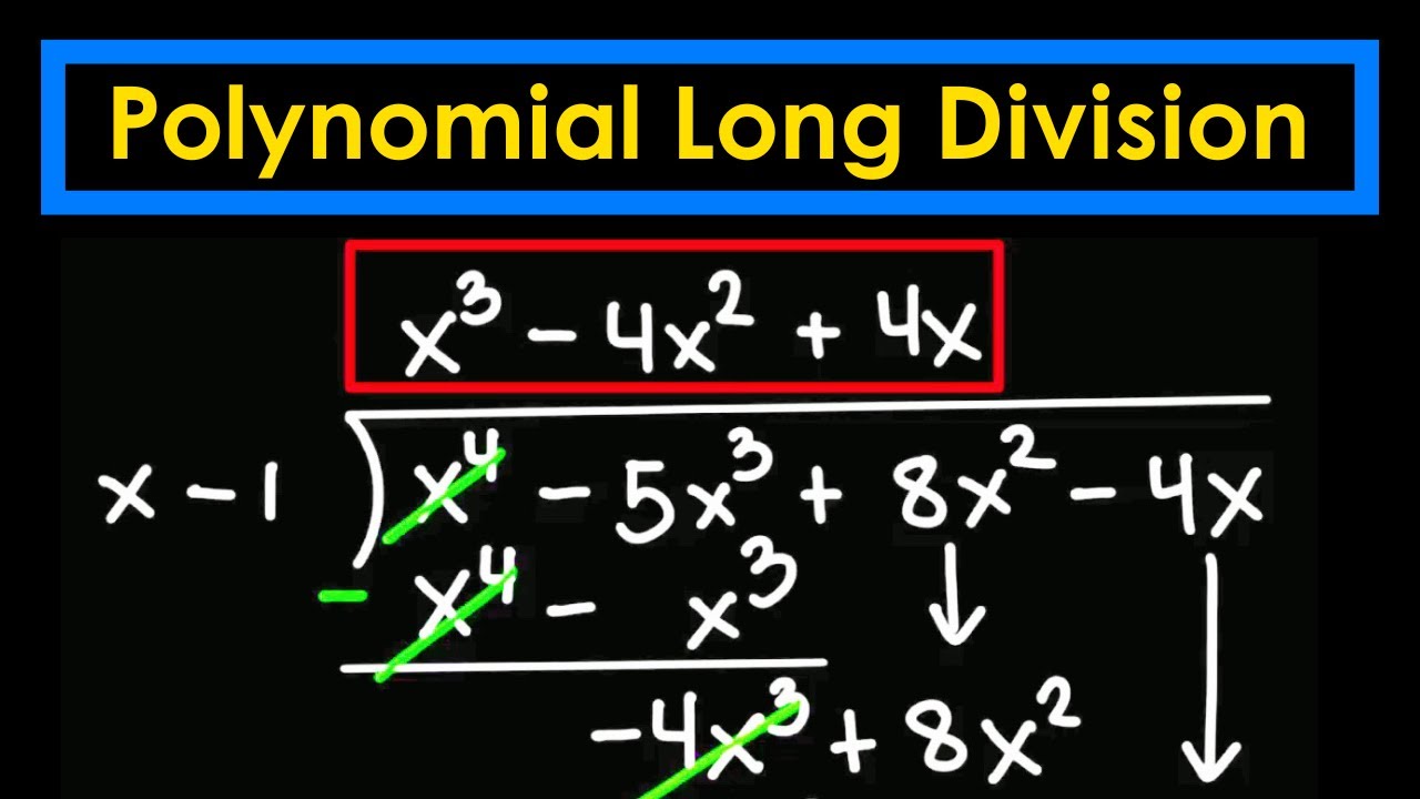 LONG DIVISION of Polynomials