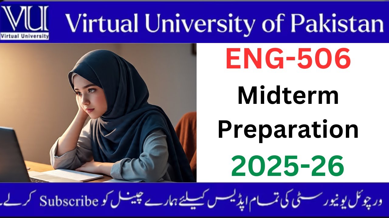 ENG 506 Midterm Preparation 2025-26#vu#eng506
