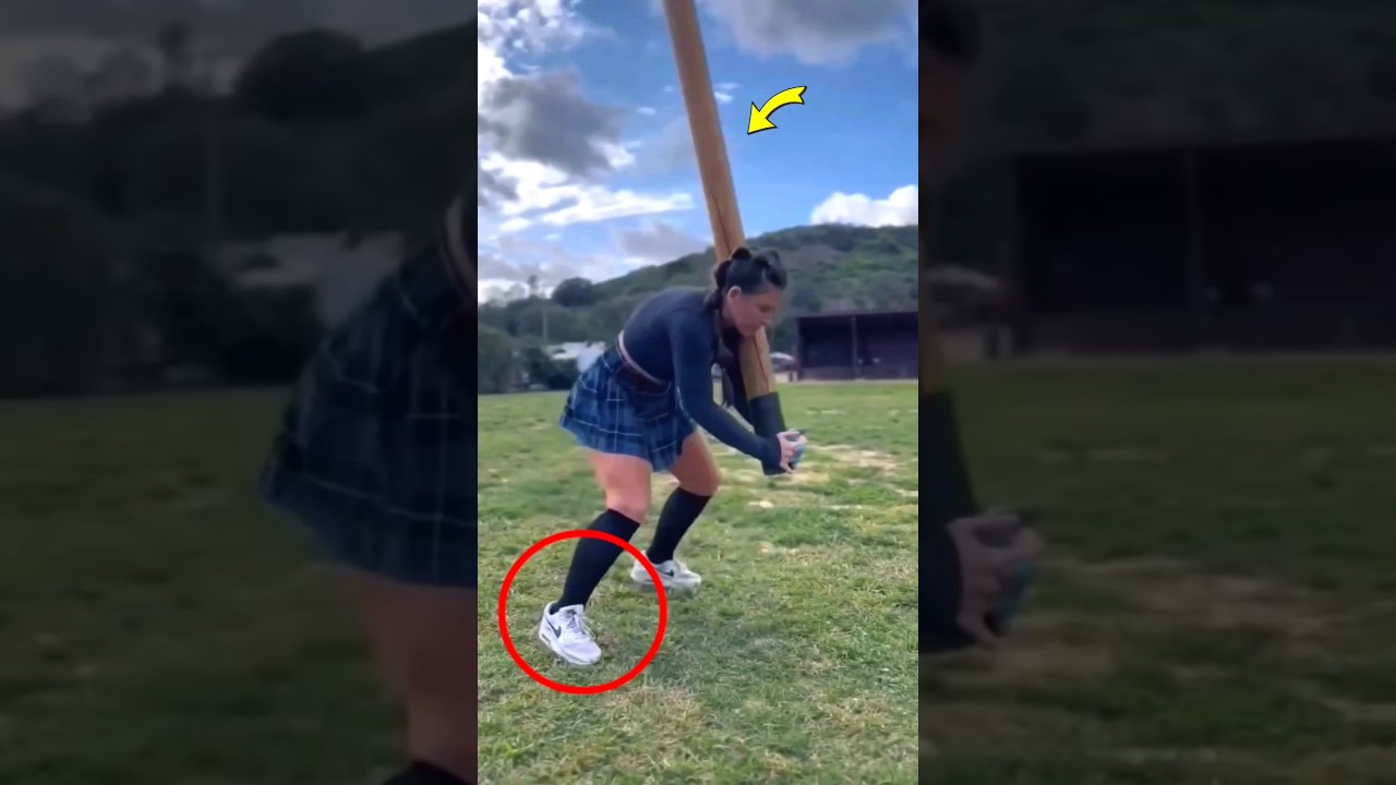 See Why 😱 Scotland's Caber Toss Looks Impossible! #Shorts #facts #viralshorts