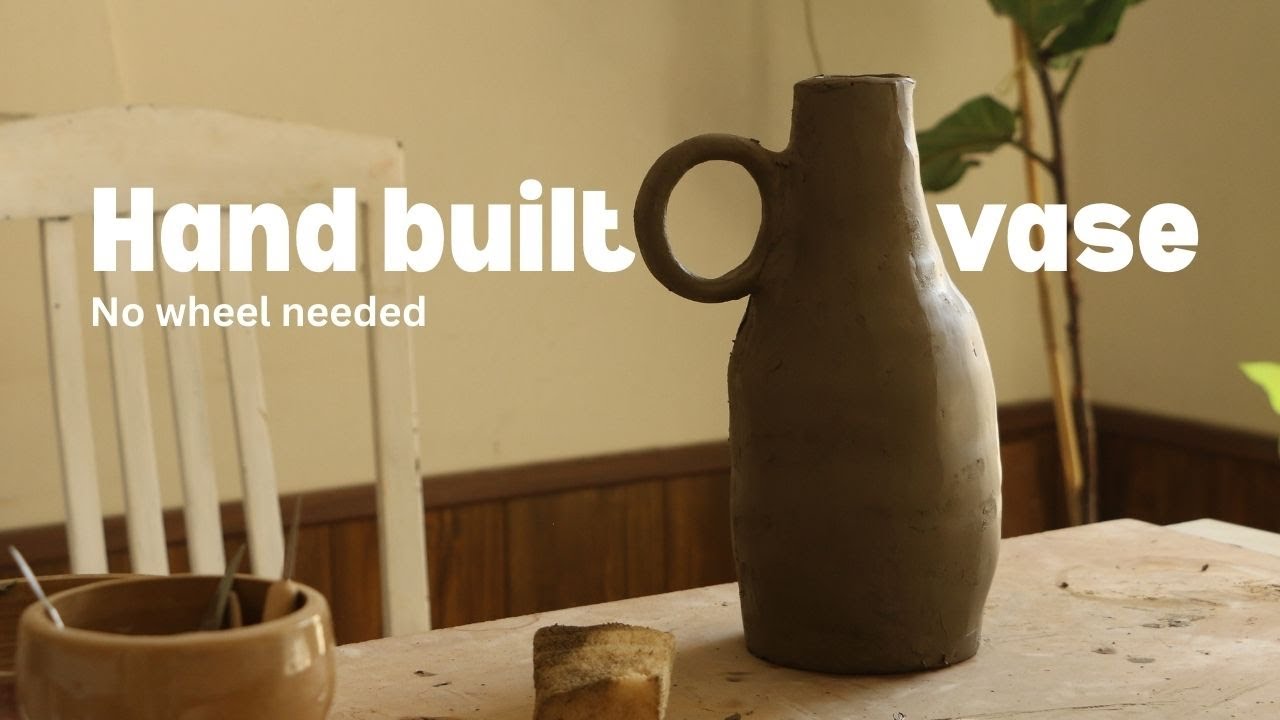 How to Make a Clay Vase Without a Pottery Wheel | Easy Hand-Building Tutorial