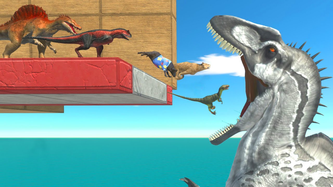 Who Can Survive Brainrot Traps and Acrocanthosaurus Territory? | Animal Revolt Battle Simulator