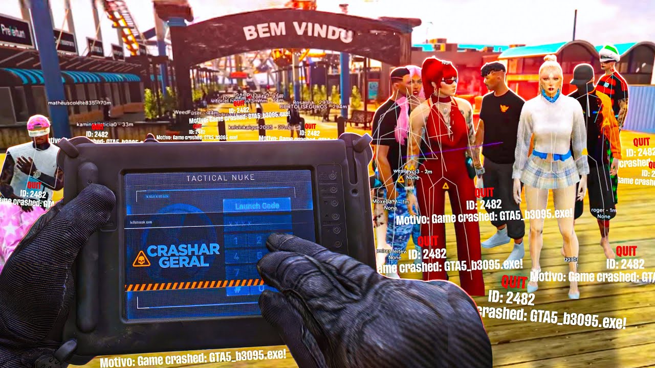 *VINGANÇA* Crashando os Recrutados do Santa com Mod menu