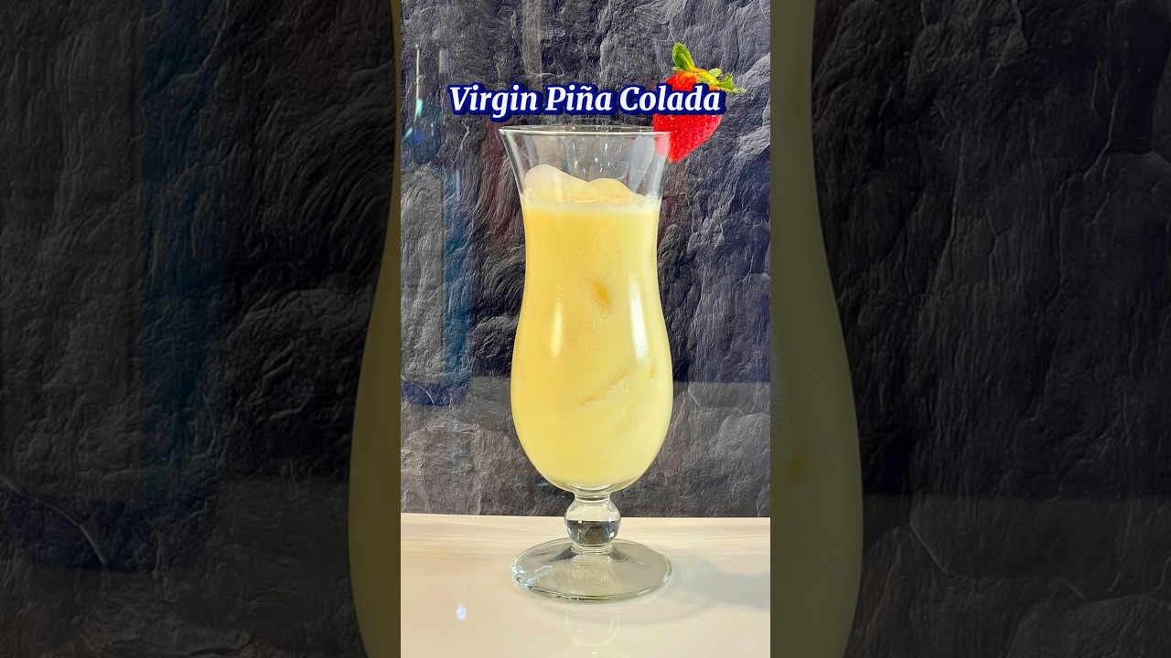 Безалкогольная Пина Колада 🍹 (вкусный безалкогольный коктейль) Рецепт в комментариях 👇 #безалкого...