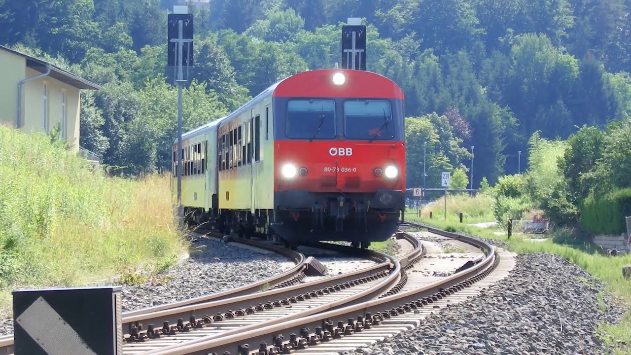 Zugverkehr im Bahnhof Laßnitzhöhe am 4.7.2019