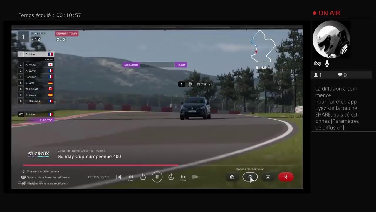 RENAULT CAPTUR ÉDITION '21 amélioré.Diffusion PS4 en direct de Franck-Linton du 18.03.2026.