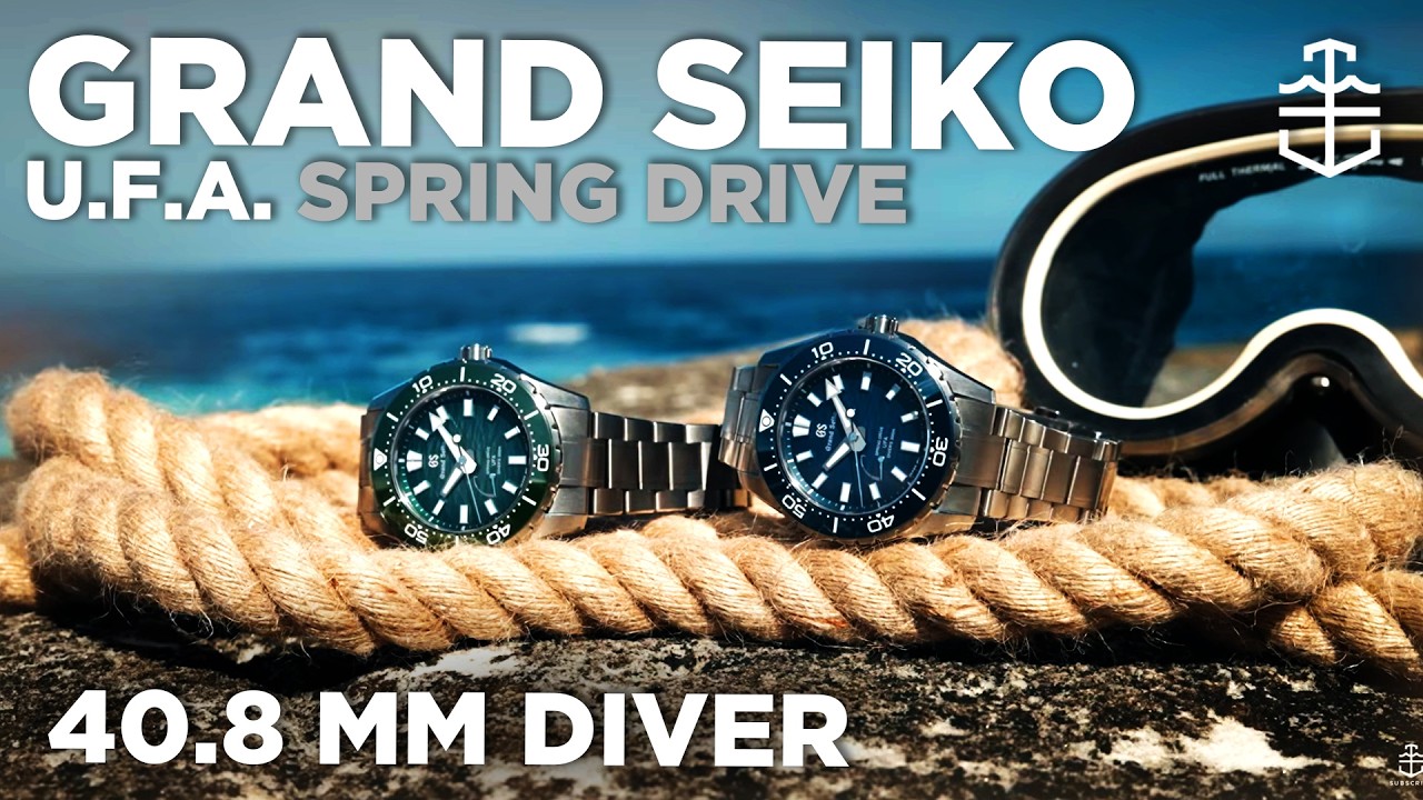 New 40.8mm Grand Seiko U.F.A. Spring Drive Ushio 300 Diver SLGB023 & SLGB025