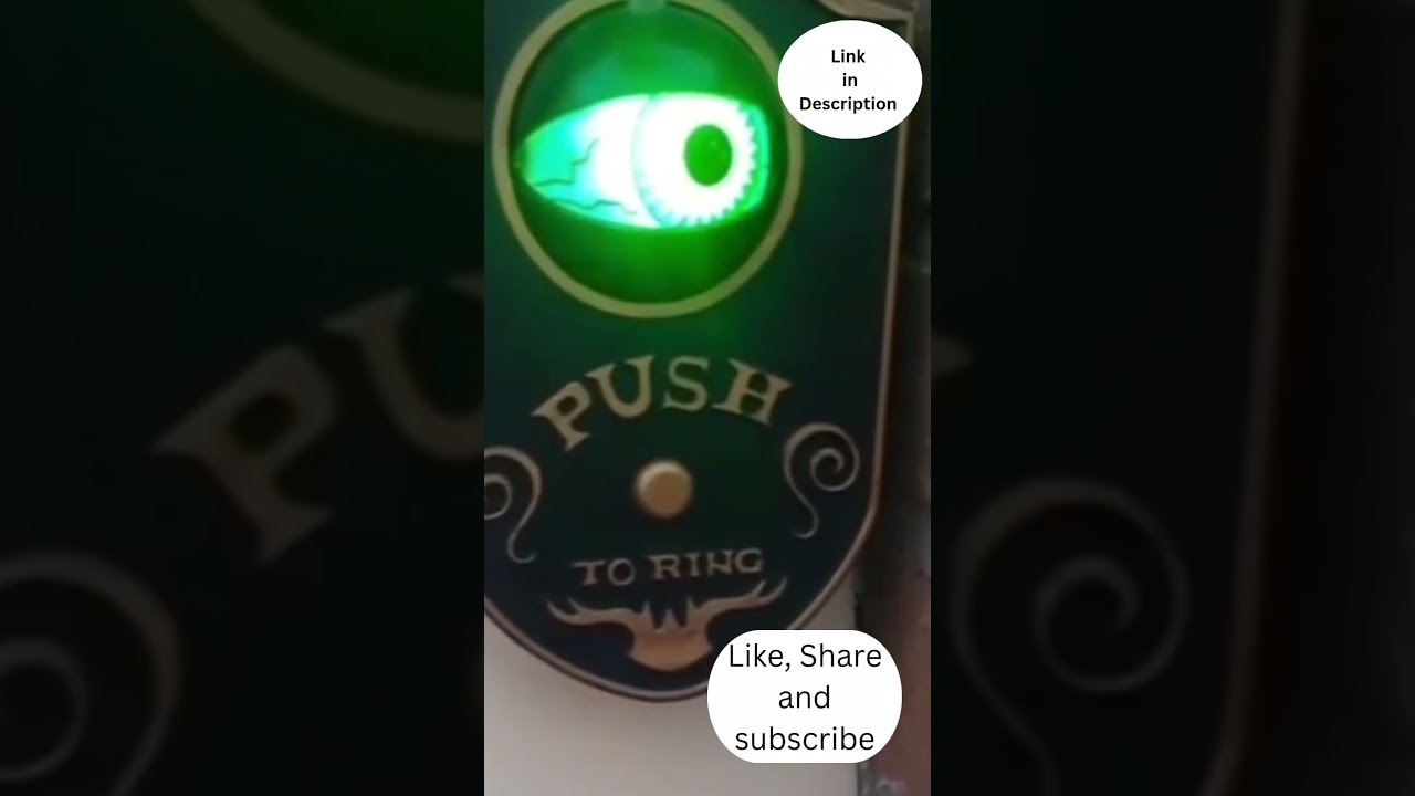 Creative Finds | Amazon Finds | Spooky Eyeball Doorbell with Sound for Halloween Decor
