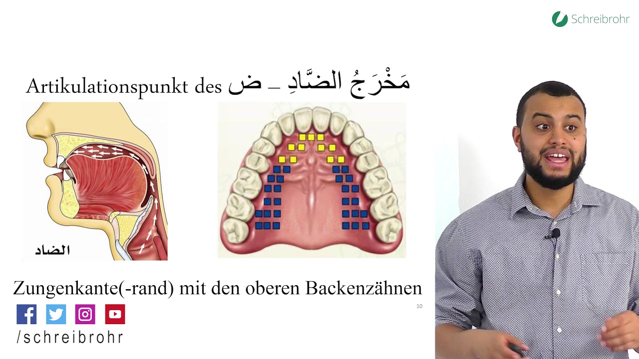 Taǧwīd mit Taha Ali Zeidan – Lektion 9 Die Buchstaben der Zunge