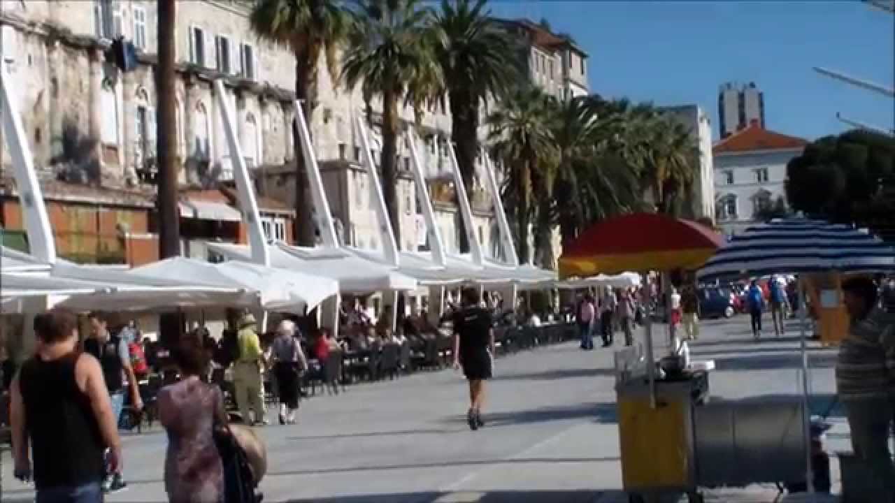 Riva Split -- Seaside promenade of Split Croatia
