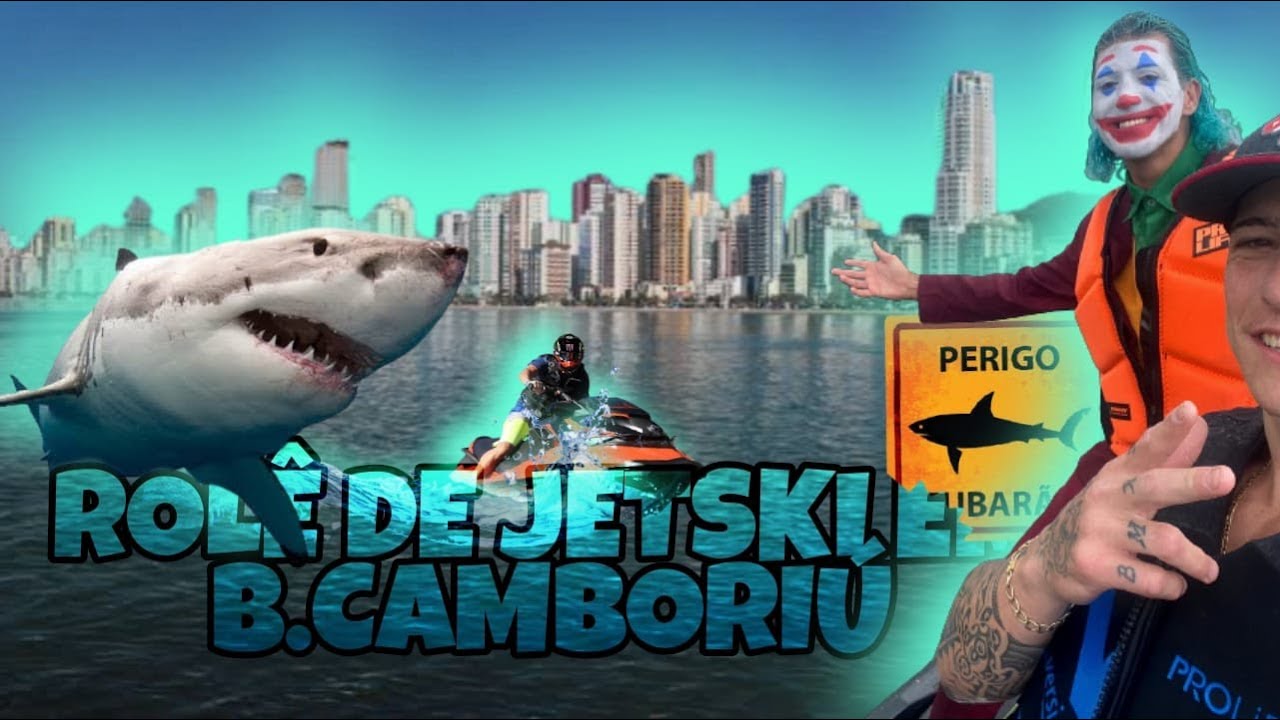 LEVEI MEUS AMIGOS ANDAR DE JETSKI NO MAR