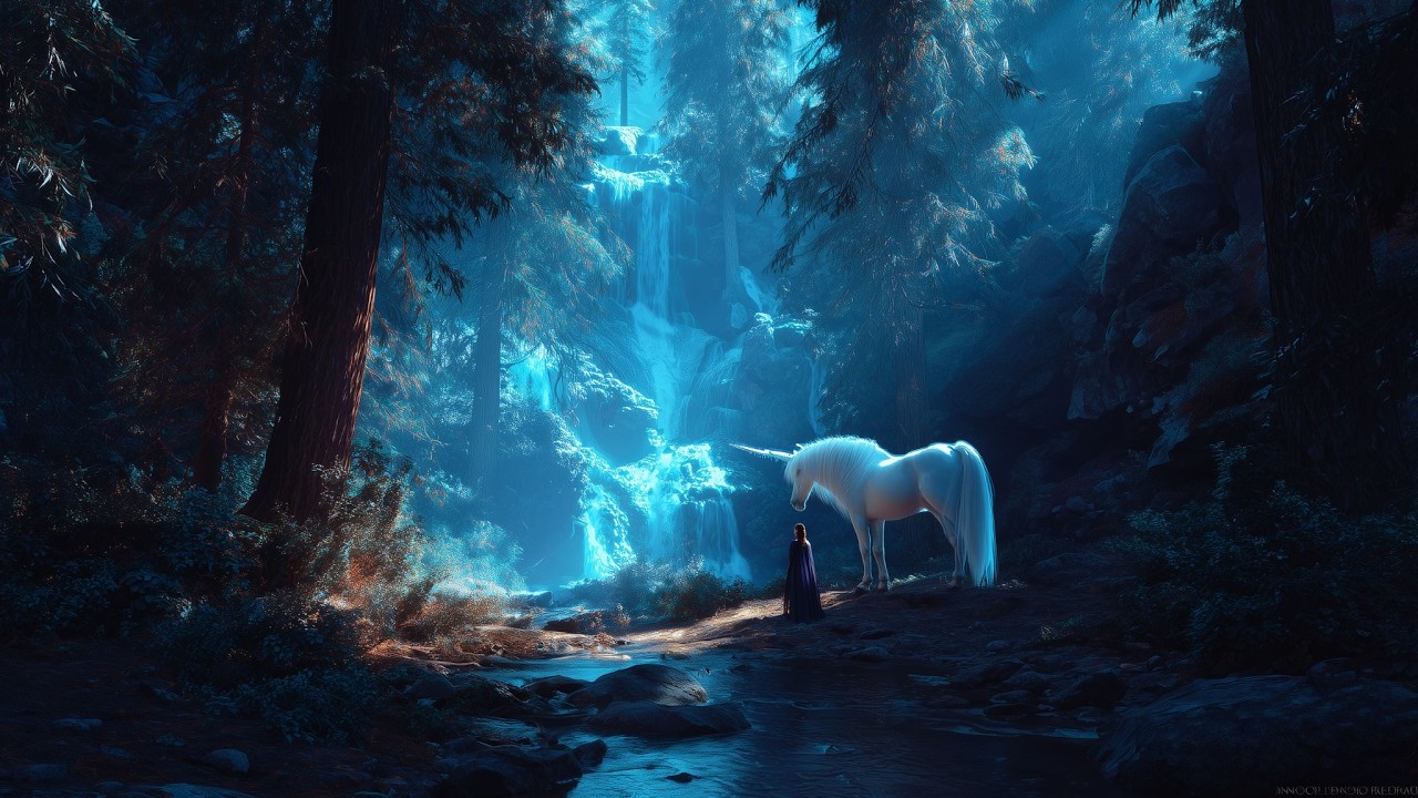 The Unicorn of the Hidden Forest | Peaceful Fantasy Ambient Music for Relaxing, Studying