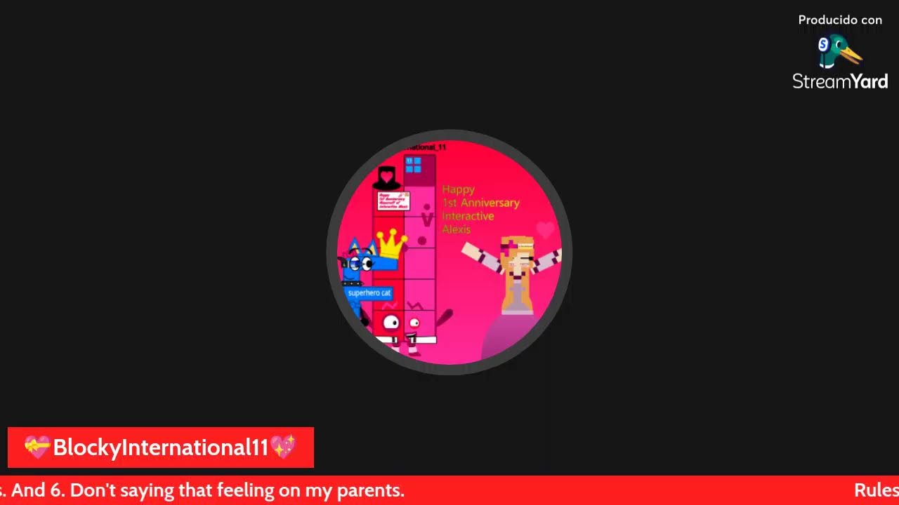 Now it's 1st Anniversary Interactive Alexis