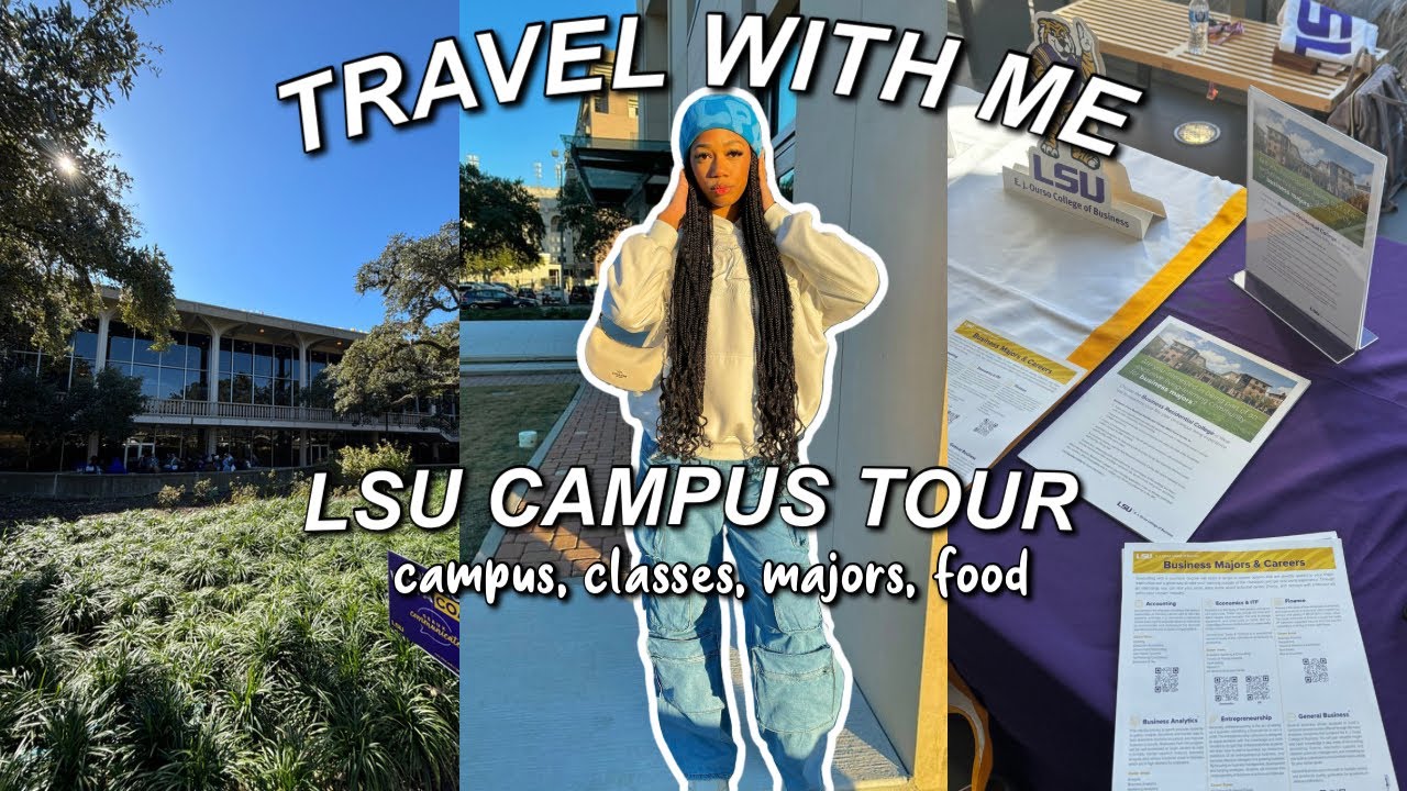 LOUISIANA STATE UNIVERSITY TRAVEL VLOG| VISITING LSU CAMPUS |CAMPUS, FOOD, ACTIVITIES, MAJORS, MORE