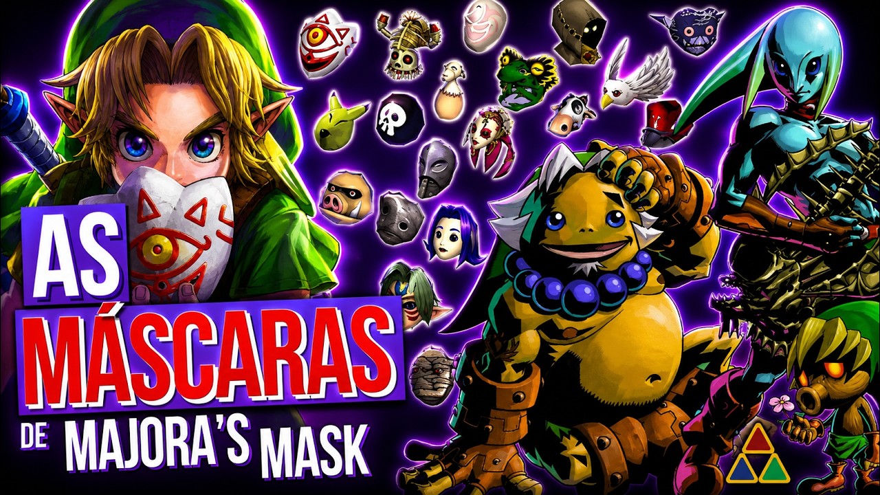 TODAS AS MÁSCARAS de Majora's Mask - Histórias, Poderes e Segredos!