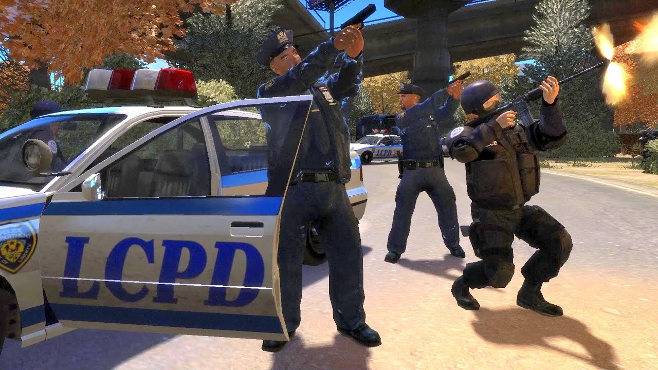 GTA 4 NPC Wars 20 (LCPD vs Spanish Lords)