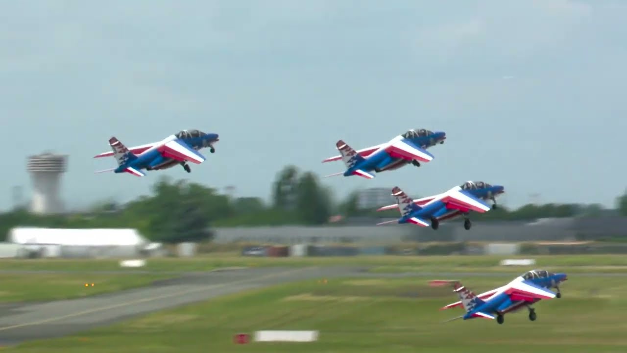 Patrouille de France - Alphajets, at Paris Air Show 2023